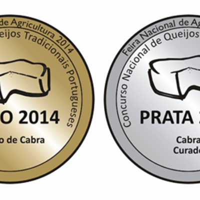 Medalhas de ouro e prata do Concurso Nacional de Queijos Tradicionais