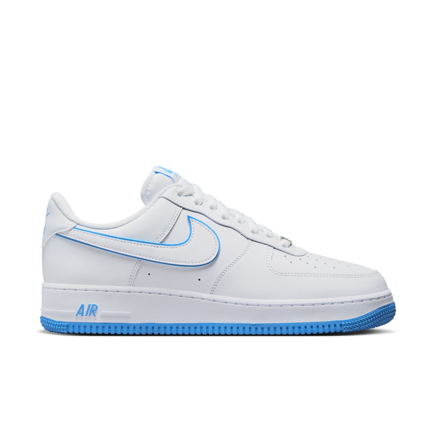 NK Force 1 - Homem Ténis desportivos Nike Air Force 1 branco com detalhes azuis