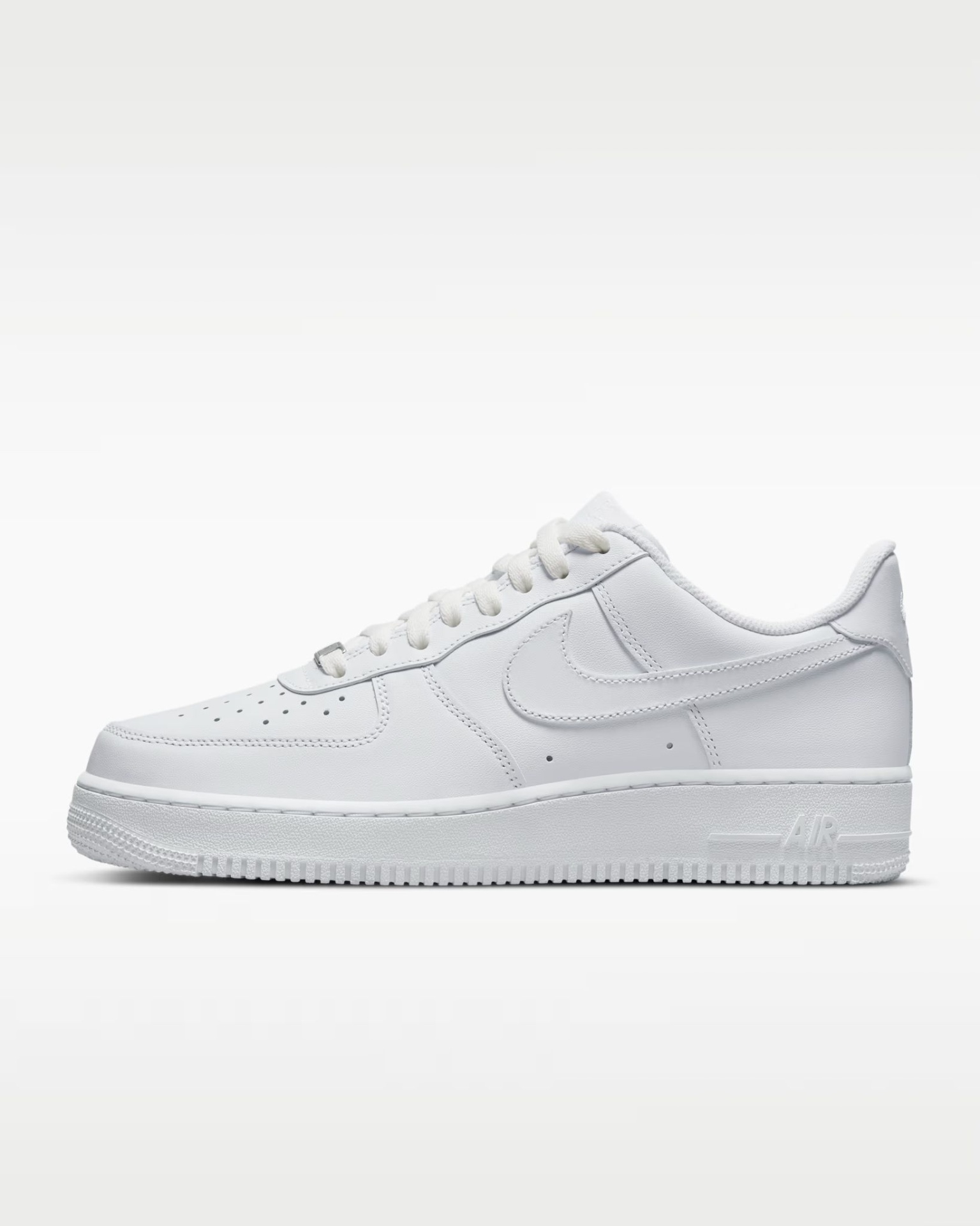 NK Force 1 - Homem Ténis brancos Nike Air em pele com sola branca