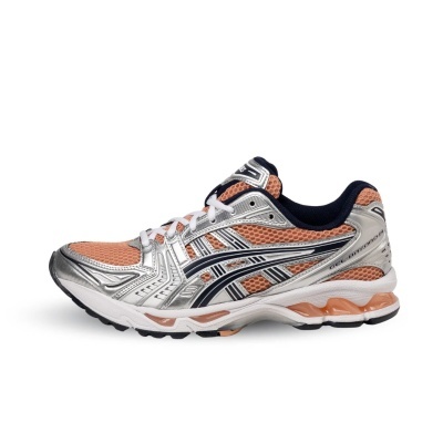 Ténis desportivos ASICS GEL-KAYANO 14 cor de pêssego, prateado e preto