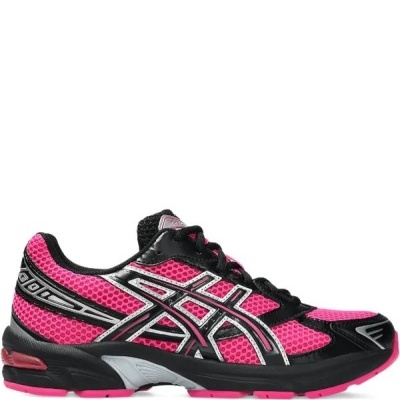 Ténis desportivo feminino ASICS rosa e preto