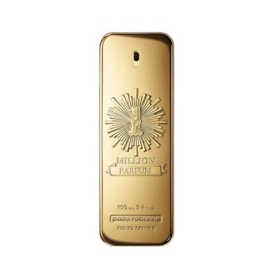 Frasco dourado de perfume Paco Rabanne Million Parfum