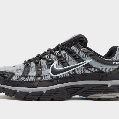 Ténis desportivo Nike P-6000 cinzento com detalhes pretos e branco