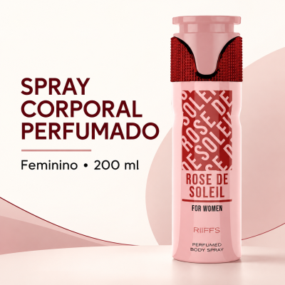 Spray corporal perfumado feminino Rose de Soleil RiiFFS 200 ml