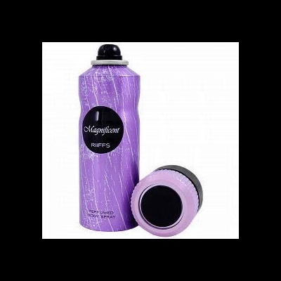 frasco de spray corporal roxo com tampa preta e textura com rachaduras