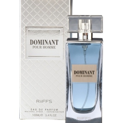 Frasco e caixa de perfume Dominant Pour Homme