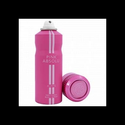Spray perfumado ambiente rosa com tampa branca e tampa rosa removida