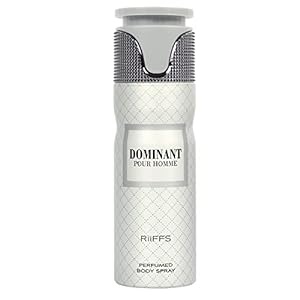 Spray corporal perfumado Dominant pour Homme RIIFFS branco e cinzento