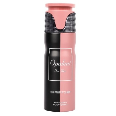 Spray corporal perfumado Opulent For Her Riiffs preto e rosa