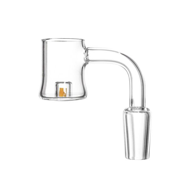 Banger Termocromático II 14.5 Peça de vidro transparente com elemento amarelo interno