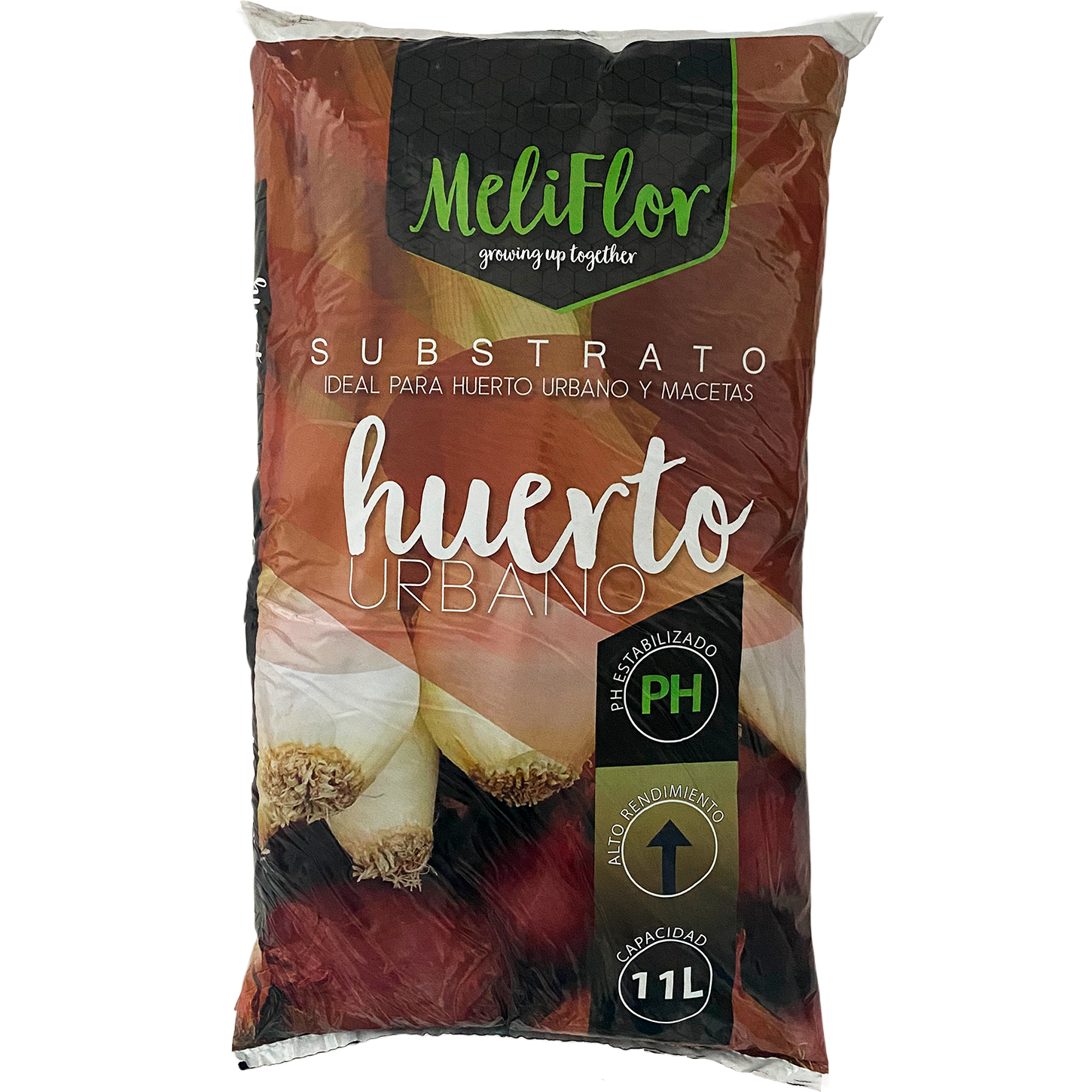 Substrato Meliflor - Horta Urbana Saco de substrato MeliFlor para cultivo urbano, capacidade 11 litros