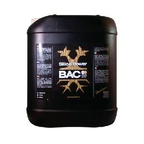 Silica Power - 5 lt. BAC Recipiente preto plástico Silica Power BAC com rótulo informativo