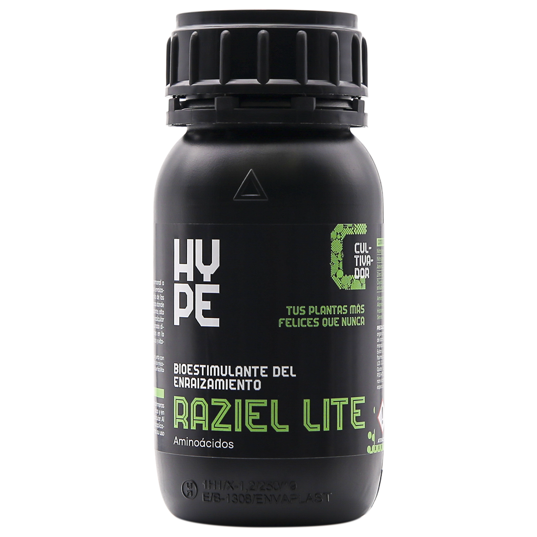 Raziel Lite (Enraizante Liquido) Frasco preto para bioestimulante Raziel Lite