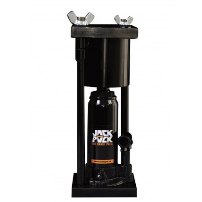 Prensa 8 Toneladas Redonda Prensa hidráulica preta com adesivo JACK PACK