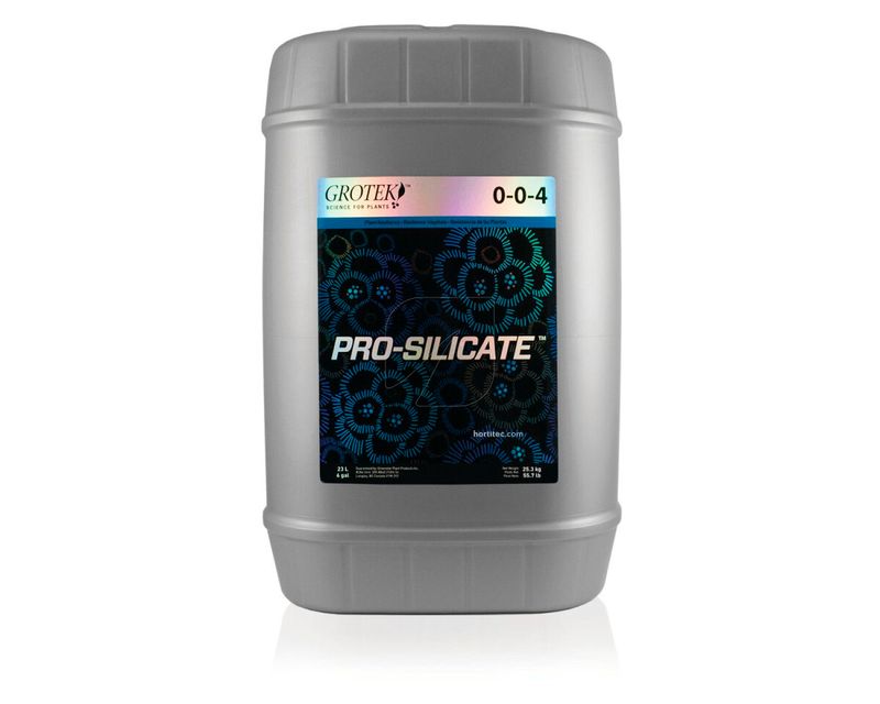 GROTEK Pro-Silicate 23L Recipiente plástico cinzento com etiqueta preta e azul
