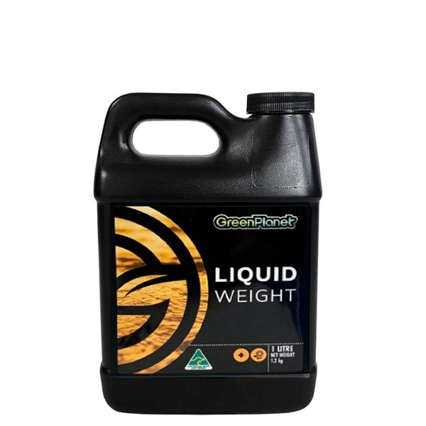 Liquid Weight (W 8) - Recipiente preto de plástico LIQUID WEIGHT GreenPlanet de 1 litro