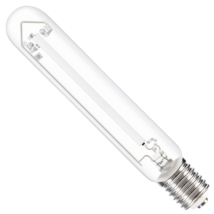 Ignator HPS 600W (Crescimento e Floração) Lâmpada tubular transparente com rosca metálica prateada e filamentado interno