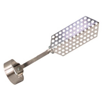 Espátula perfurada metálica para cozinhar