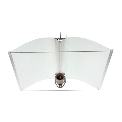 Paragem de luz com difusor branco e suporte metálico
