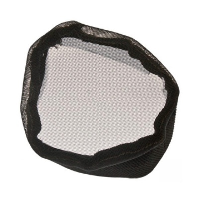 Rede de proteção preta circular com malha fina