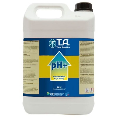 Recipiente branco de solução base pH+ Terra Aquatica