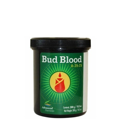 Recipiente preto de suplemento Bud Blood com tampa preta