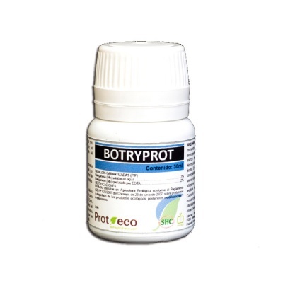 Frasco branco com rótulo BOTRYPROT contendo 30ml