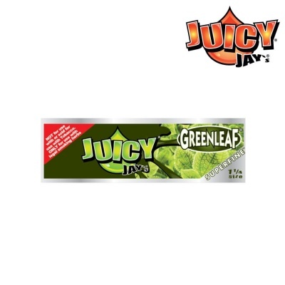 Embalagem verde de papel para enrolar Juicy Jay's Greenleaf