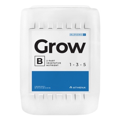 Contentor plástico branco de nutrientes vegetativos Grow B ATHENA