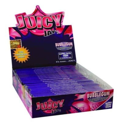 Expositor com papéis de tabaco JUICY JAYS sabor Bubblegum