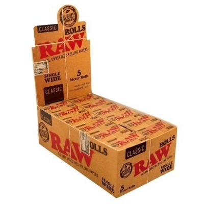 Caixa com rolos de papel para enrolar RAW Classic.