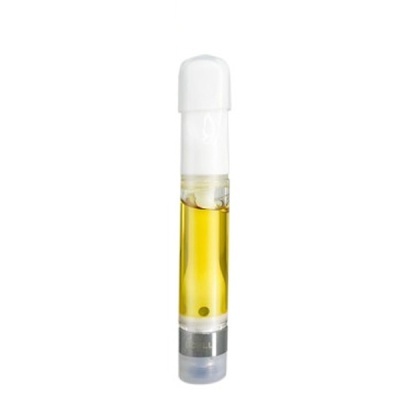 Cartucho para vaporizador com líquido amarelo e tampa branca