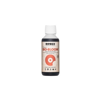 Frasco de suplemento orgânico BIOBIZZ BIO-BLOOM em fundo branco