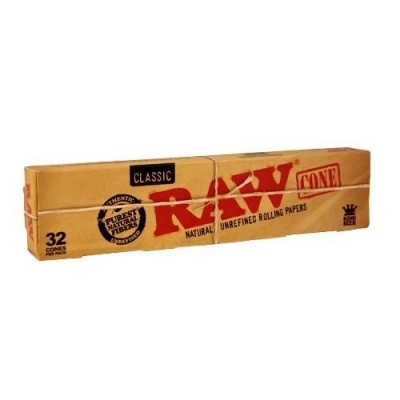 Embalagem de cones RAW Classic de papel para enrolar tabaco