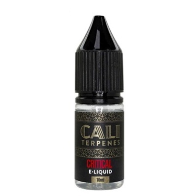 Frasco de e-líquido CALI TERPENES Critical 10ml com tampa preta
