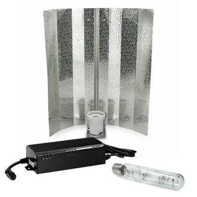 Kit iluminação cultivo refletor metálico texto balastro cabo lâmpada tubular