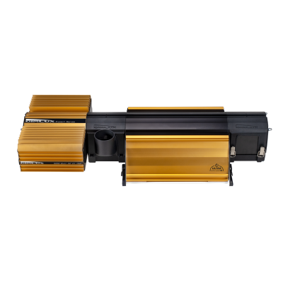 Máquina profissional para moldagem de EVA dourada e preta