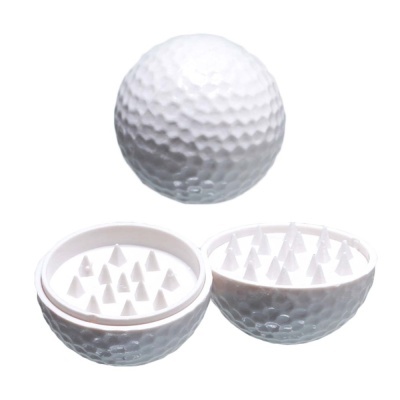 Triturador branco com textura de bola de golfe aberto e fechado
