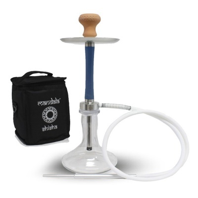 Cachimbo de água com saco preto marcado