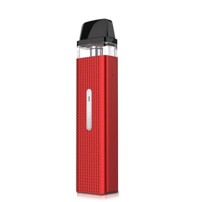 Dispositivo de vape portátil vermelho com textura em relevo