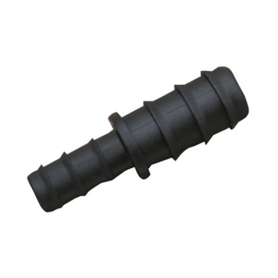 Conector de plástico preto para mangueiras