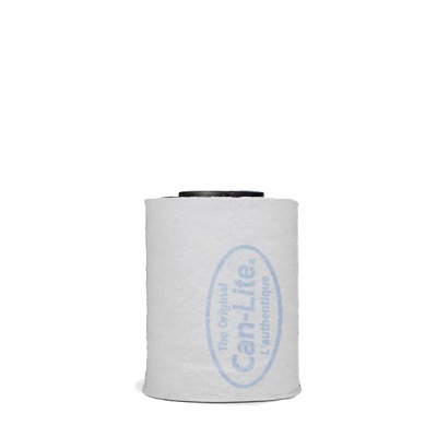 Filtro branco para cafeteira Can-Lite com tampa preta e escrita azul