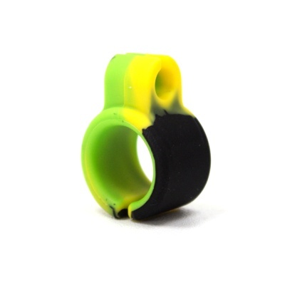 Anel colorido de silicone com abertura num lado