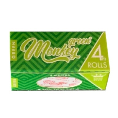 embalagem verde com quatro rolos Monkey green