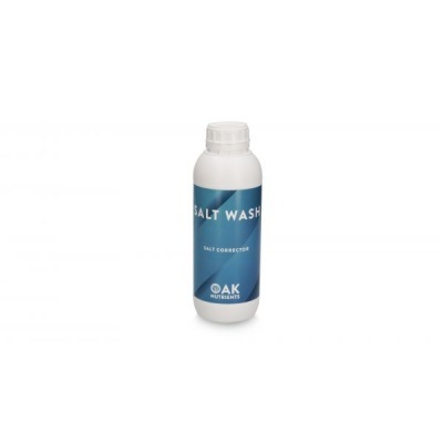 Frasco branco com etiqueta azul de SALT WASH SALT CORRECTOR da OAK Nutrients