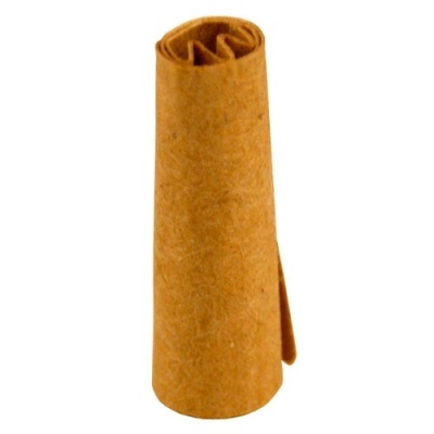 Rolo de tecido castanho claro enrolado