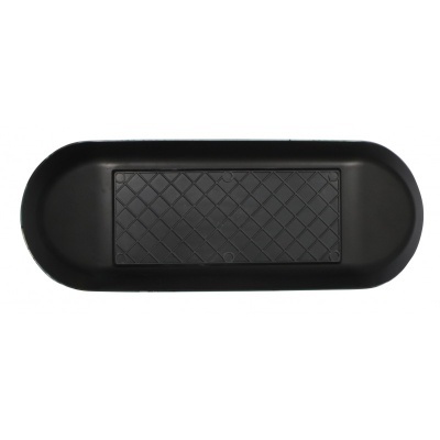 Base preta para vibrador com textura quadrada no centro