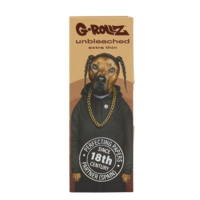 Caixa de papel G-ROLLZ com imagem de cão vestido