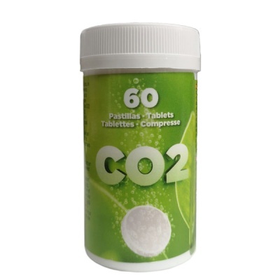 Frasco com pastilhas efervescentes CO2 60 unidades