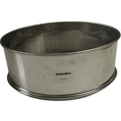 Forma de bolo redonda em aço inoxidável com etiqueta QNUBU 70 microns